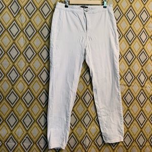Fashion Nova white denim pants 1X